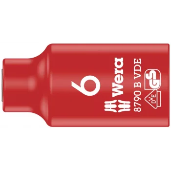 Wera 8790 B VDE Yalıtımlı Zyklop Lokma, 3/8 Soketli, 6 x 46 mm