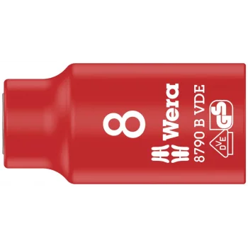 Wera 8790 B VDE Yalıtımlı Zyklop Lokma, 3/8 Soketli, 8 x 46 mm