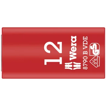Wera 8790 B VDE Yalıtımlı Zyklop Lokma, 3/8 Soketli, 12 x 46 mm