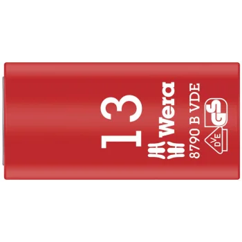 Wera 8790 B VDE Yalıtımlı Zyklop Lokma, 3/8 Soketli, 13 x 46 mm