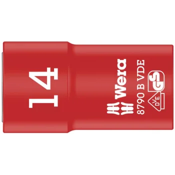 Wera 8790 B VDE Yalıtımlı Zyklop Lokma, 3/8 Soketli, 14 x 46 mm