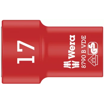Wera 8790 B VDE Yalıtımlı Zyklop Lokma, 3/8 Soketli, 17 x 46 mm