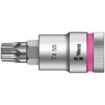 Wera 8767 C HF TORX® Uçlu Zyklop Lokma Bits, 1/2 Soketli, Tutma Fonksiyonlu, TX 55 x 60 mm