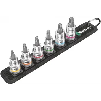 Wera Belt C 3 HF TORX® Uçlu Zyklop Lokma Bits Seti, 1/2 Soketli, Tutma Fonksiyonlu
