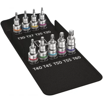 Wera 8767 C HF 1 TORX® Uçlu Zyklop Lokma Bits Seti, 1/2 Soketli, Tutma Fonksiyonlu