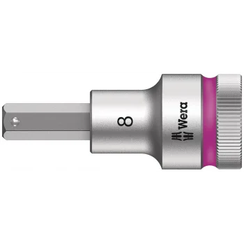 Wera 8740 C HF Altıgen Uçlu Zyklop Lokma Bits, 1/2 Soketli, Tutma Fonksiyonlu, 8 x 60 mm