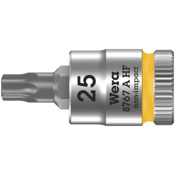 Wera 8767 A HF TORX® Uçlu Zyklop Lokma Bits, 1/4 Soketli, Tutma Fonksiyonlu, TX 25 x 28 mm
