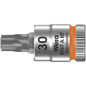 Wera 8767 A HF TORX® Uçlu Zyklop Lokma Bits, 1/4 Soketli, Tutma Fonksiyonlu, TX 30 x 28 mm