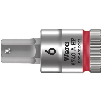 Wera 8740 A HF Altıgen Uçlu Zyklop Lokma Bits, 1/4 Soketli, Tutma Fonksiyonlu, 6 x 28 mm