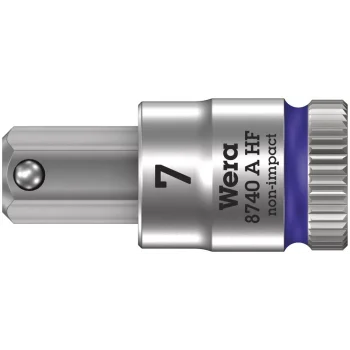 Wera 8740 A HF Altıgen Uçlu Zyklop Lokma Bits, 1/4 Soketli, Tutma Fonksiyonlu, 7 x 28 mm