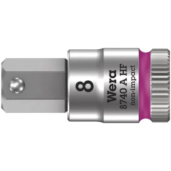 Wera 8740 A HF Altıgen Uçlu Zyklop Lokma Bits, 1/4 Soketli, Tutma Fonksiyonlu, 8 x 28 mm