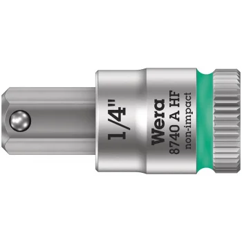 Wera 8740 A HF Altıgen Uçlu Zyklop Lokma Bits, 1/4 Soketli, Tutma Fonksiyonlu, 1/4 x 28 mm