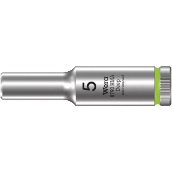 Wera 8790 HMA Derin Lokma, 1/4 Soketli, 5 x 50 mm