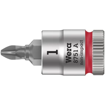 Wera 8751 A Yıldız Uçlu Zyklop Lokma Bits, 1/4 Soketli, PH 1 x 28 mm