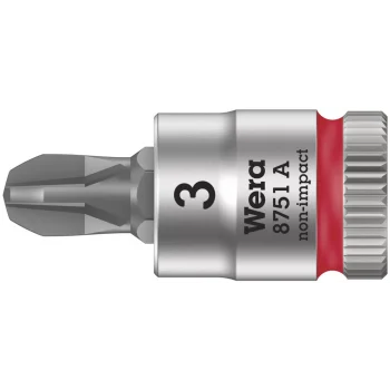 Wera 8751 A Yıldız Uçlu Zyklop Lokma Bits, 1/4 Soketli, PH 3 x 28 mm