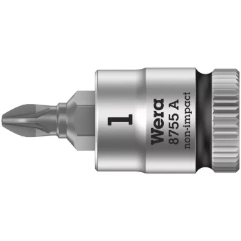 Wera 8755 A Pozidriv Uçlu Zyklop Lokma Bits, 1/4 Soketli, PZ 1 x 28 mm
