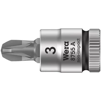Wera 8755 A Pozidriv Uçlu Zyklop Lokma Bits, 1/4 Soketli, PZ 3 x 28 mm