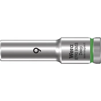 Wera 8790 HMB Derin Lokma, 3/8 Soketli, 9 x 64 mm