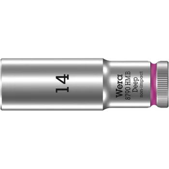 Wera 8790 HMB Derin Lokma, 3/8 Soketli, 14 x 64 mm