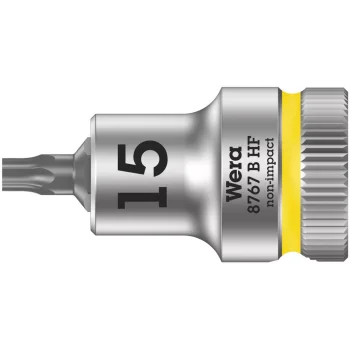 Wera 8767 B HF TORX® Uçlu Zyklop Lokma Bits, 3/8 Soketli, Tutma Fonksiyonlu, TX 15 x 35 mm
