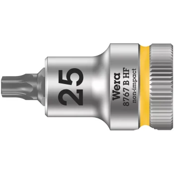 Wera 8767 B HF TORX® Uçlu Zyklop Lokma Bits, 3/8 Soketli, Tutma Fonksiyonlu, TX 25 x 35 mm
