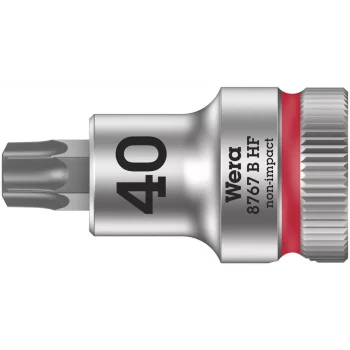 Wera 8767 B HF TORX® Uçlu Zyklop Lokma Bits, 3/8 Soketli, Tutma Fonksiyonlu, TX 40 x 35 mm