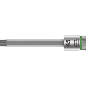 Wera 8767 B HF TORX® Uçlu Zyklop Lokma Bits, 3/8 Soketli, Tutma Fonksiyonlu, TX 45 x 100 mm