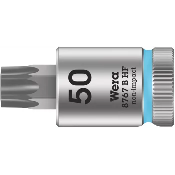 Wera 8767 B HF TORX® Uçlu Zyklop Lokma Bits, 3/8 Soketli, Tutma Fonksiyonlu, TX 50 x 38.5 mm
