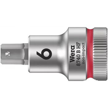 Wera 8740 B HF Altıgen Uçlu Zyklop Lokma Bits, 3/8 Soketli, Tutma Fonksiyonlu, 6 x 35 mm