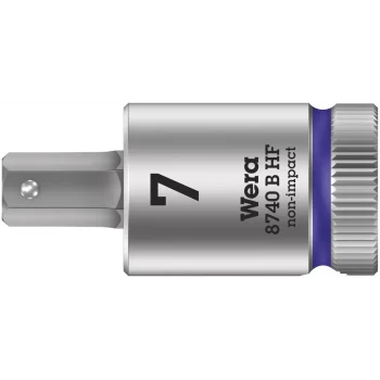 Wera 8740 B HF Altıgen Uçlu Zyklop Lokma Bits, 3/8 Soketli, Tutma Fonksiyonlu, 7 x 38.5 mm