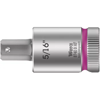 Wera 8740 B HF Altıgen Uçlu Zyklop Lokma Bits, 3/8 Soketli, Tutma Fonksiyonlu, 5/16 x 38.5 mm