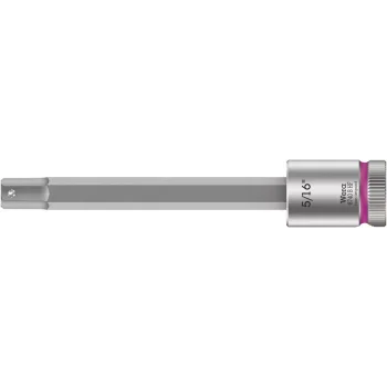 Wera 8740 B HF Altıgen Uçlu Zyklop Lokma Bits, 3/8 Soketli, Tutma Fonksiyonlu, 5/16 x 100 mm