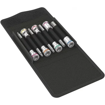 Wera 8740 B HF Emperyal 1 Altıgen Uçlu Zyklop Lokma Bits Seti, 3/8 Soketli, Tutma Fonksiyonlu