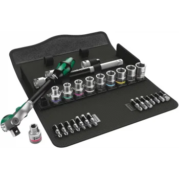 Wera 8100 SC 9 Zyklop Speed Cırcır Seti, 1/2 Sürücülü, inç