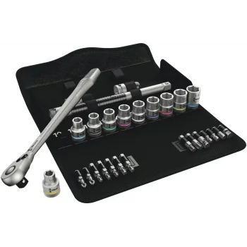 Wera 8100 SC 8 Zyklop Metal Yön Mandallı Cırcır Seti, 1/2 Sürücülü, metrik