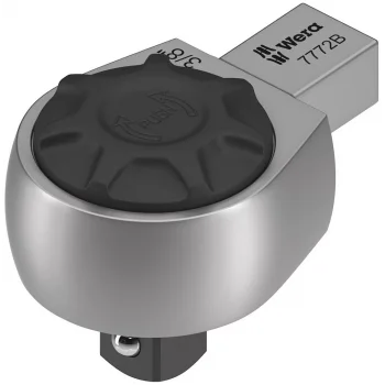 Wera 7772 B Geçmeli Cırcır Tork Ucu, Yön Mandallı, 9x12 mm, 9x12 x 3/8 x 52 mm