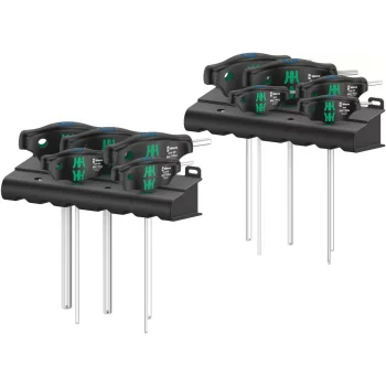 Wera 454/10 HF Set Emperyal 1 Tutma Fonksiyonlu Hex-Plus T Saplı Tornavida Seti, inç