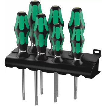 Wera 367/7 TORX® HF Kraftform Plus Tornavida Set, Tutma Fonksiyonlu + Raf