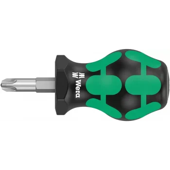 Wera 355 PZ Pozidriv Stubby/Topaç/Karbüratör Tornavidası, PZ 3 x 25 mm