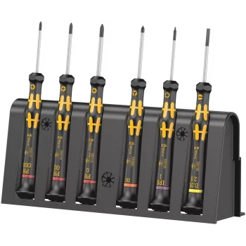 Wera 1550/6 ESD Elektronikçi Tornavida Seti + Raf