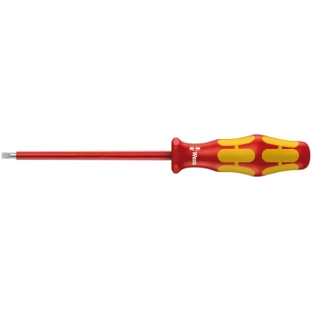 Wera 160 i VDE Yalıtımlı Düz Tornavida, 0.6 x 3.5 x 100 mm