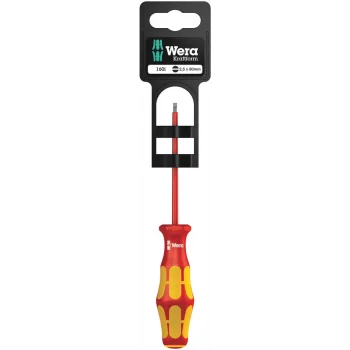 Wera 160 i SB VDE Yalıtımlı Düz Tornavida, 0.4 x 2.5 x 80 mm
