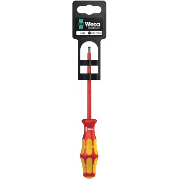 Wera 160 i SB VDE Yalıtımlı Düz Tornavida, 0.6 x 3.5 x 100 mm