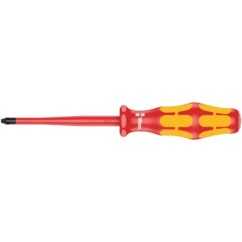 Wera 162 iSS PH VDE Yalıtımlı Yıldız Tornavida, İnce Bıçaklı ve Saplı, PH 1 x 80 mm