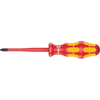 Wera 165 iS PZ VDE Yalıtımlı Pozidriv Tornavida, İnce Bıçaklı, PZ 2 x 100 mm