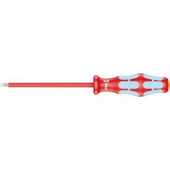 Wera 3160 i VDE Yalıtımlı Düz Tornavida, Paslanmaz, 0.6 x 3.5 x 100 mm