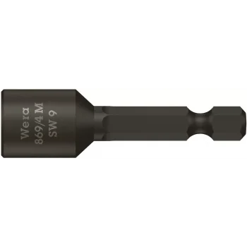 Wera 869/4 M Nutsetter/Bits Bağlantılı Lokma, Mıknatıslı, 9 x 50 mm