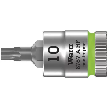 Wera 8767 A HF TORX® Uçlu Zyklop Lokma Bits, 1/4 Soketli, Tutma Fonksiyonlu, TX 10 x 28 mm