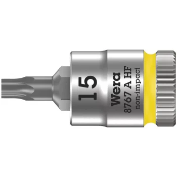 Wera 8767 A HF TORX® Uçlu Zyklop Lokma Bits, 1/4 Soketli, Tutma Fonksiyonlu, TX 15 x 28 mm