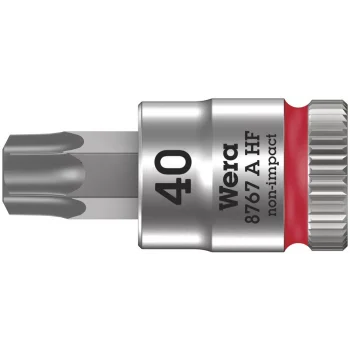 Wera 8767 A HF TORX® Uçlu Zyklop Lokma Bits, 1/4 Soketli, Tutma Fonksiyonlu, TX 40 x 28 mm